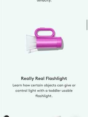 Lovevery Really Real Flashlight - Purple Toddlers' Learning Toy Montessori